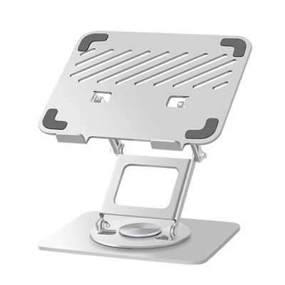 CUIYMXSC 360 Swivel Adjustable Laptop Stand, Portable Standing Desktop Ergonomic Laptop Stand, Foldable Computer Stand (White)