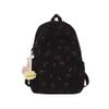 ALINUOYQ Cute Cherry Print Preppy Bag Large Corduroy Bookbag Lightweight 17-In Laptop Bag Women Travel Aesthetic Backpack view 1