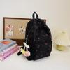 ALINUOYQ Cute Cherry Print Preppy Bag Large Corduroy Bookbag Lightweight 17-In Laptop Bag Women Travel Aesthetic Backpack view 4