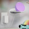 Aokicase Compatible with Echo Spot (2024 Gen) Holder Echo Spot Stand Mount Echo Spot Wall Mount with Integrated Cable Management No Screws Required Speaker Accessory Rack (White) 2 Pieces view 4