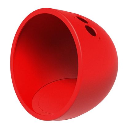 Aokicase Compatible with Amazon Echo Spot (2024 Gen) Silicone Protective Case, Echo Spot Case, Echo Spot No Screws Needed, Speaker Accessories Protective Case (Echo Spot, Red)