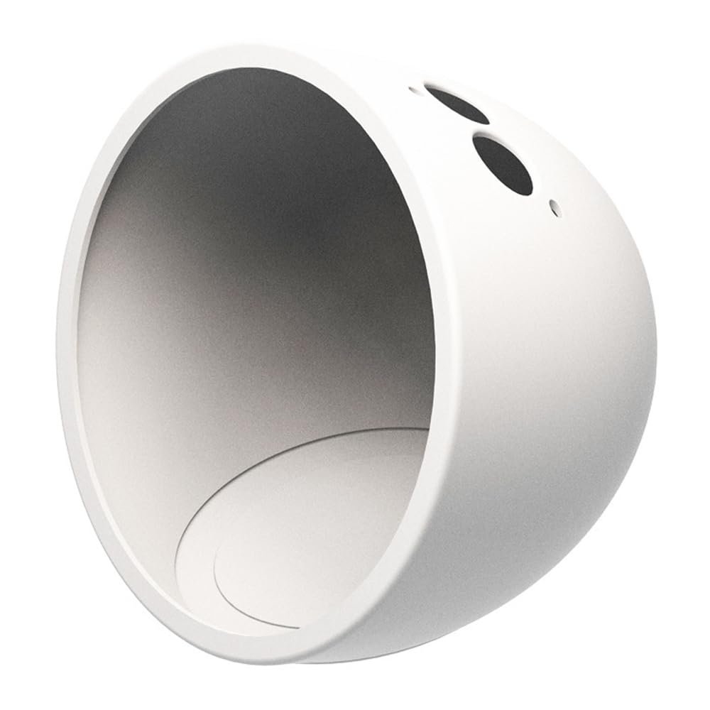 Aokicase Compatible with Amazon Echo Spot (2024 Gen) Silicone Protective Case, Echo Spot Case, Echo Spot, No Screws Required, Speaker Accessories, Protective Case (Echo Spot, White)