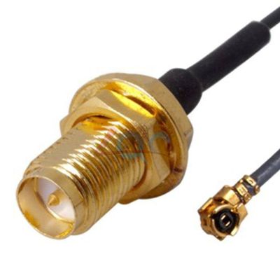 2Pcs Mini Pci U.Fl to RP-SMA Antenna Router Mod Kit WiFi Connector Cable MF