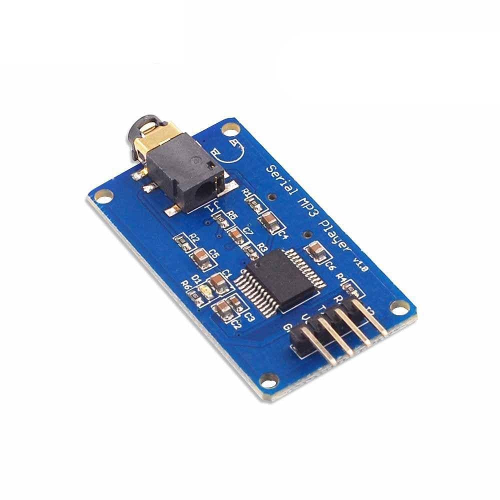 YX5300 UART TTL Serial Control MP3 Music Player Module Support MP3/WAV Micro SD/SDHC Card for Arduino/AVR/ARM/PIC 3.2-5.2V DC
