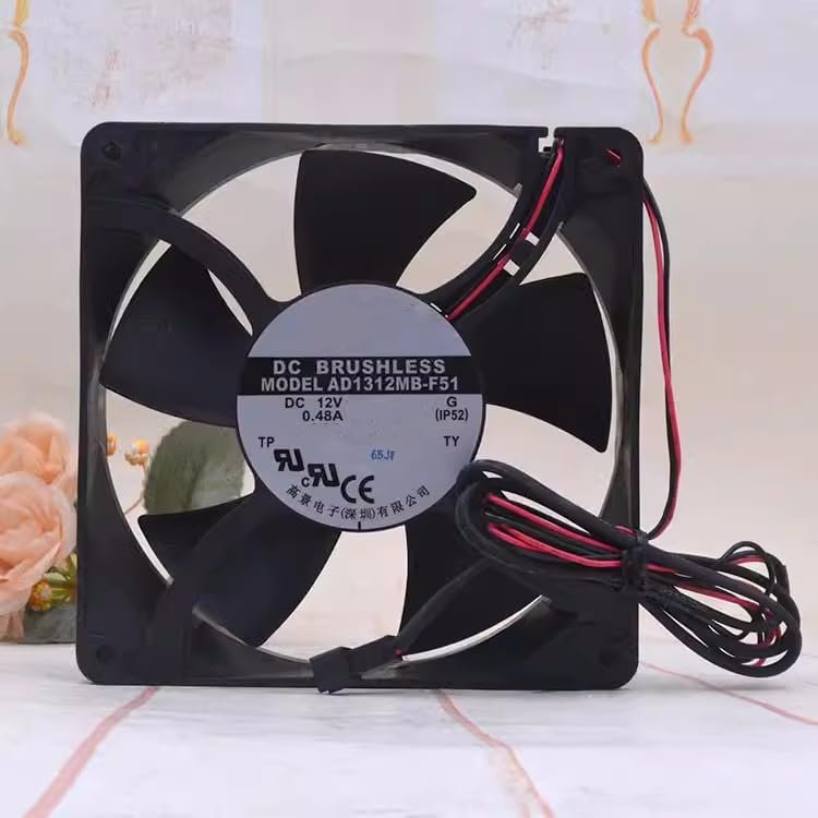 for 12738 12V 0.48A 12.7 cm AD1312MB-F51 ice Storage refrigerated Truck Exhaust Fan