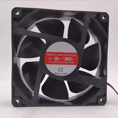 for 24V 0.25A EW12038S24H 2-Wire Double Ball Fan