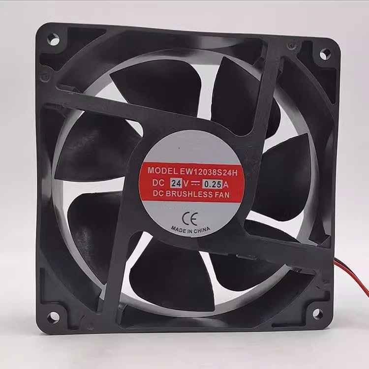 for 24V 0.25A EW12038S24H 2-Wire Double Ball Fan