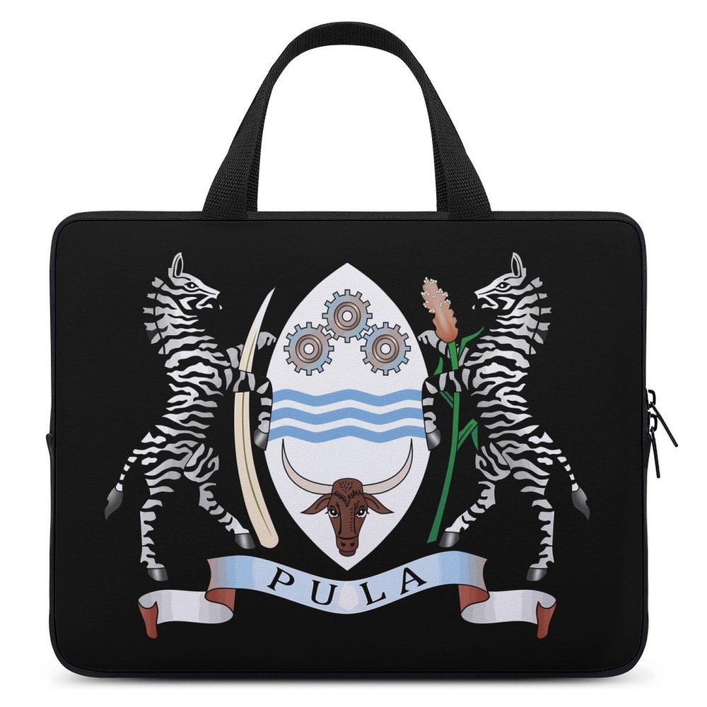 Botswana Coat of Arms Cute Laptop Sleeve Case Lightweight Computer Carrying Bag 10 Inch/12 Inch/ 13 Inch/15 Inch/17 Inch