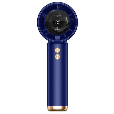 IXI MEGAPortable Handheld Fan,Speed(1-100) Adjustable Turbo Mini Fan,3000mAh Battery Rechargeable Personal Fan,Digital Display,Gifts for Women Men Travel/Camping/Outdoor (Blue)