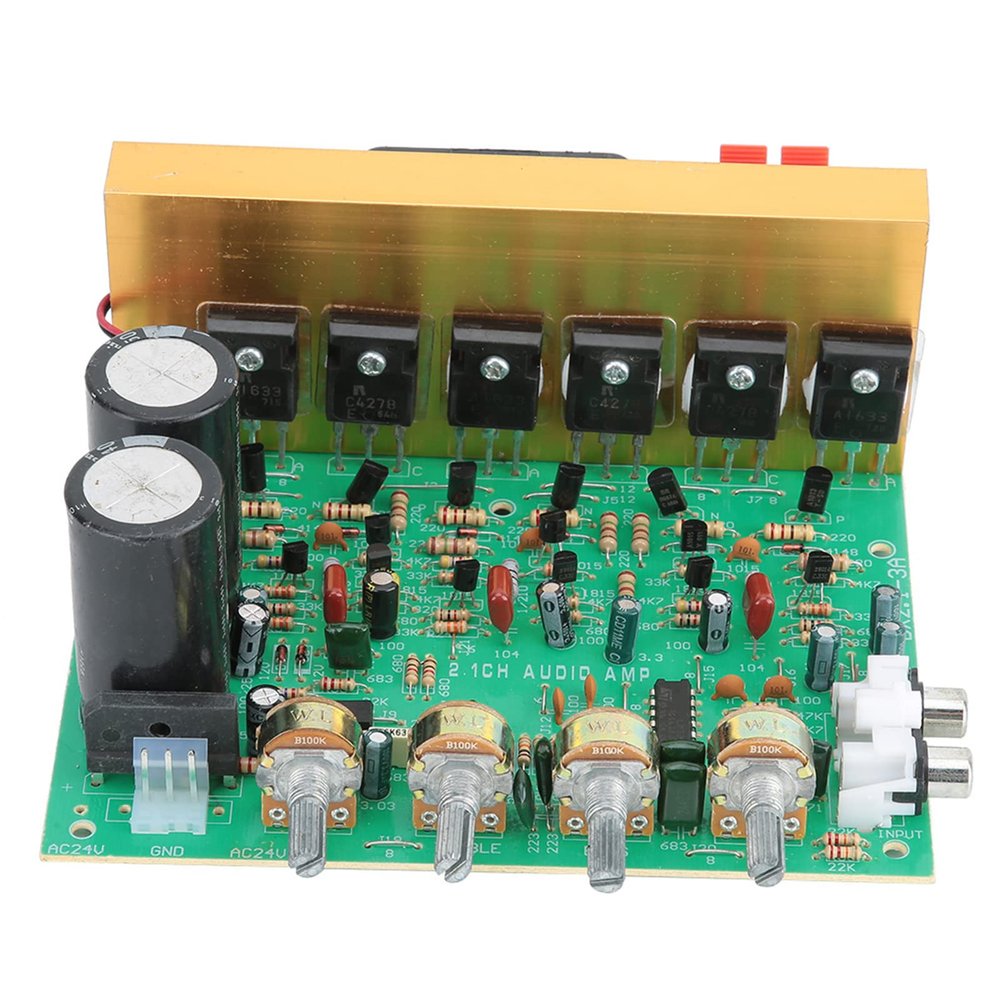 240W Subwoofer Power Amplifier Board, High Power 3 Channel Audio Amplifier Board, DIY Friendly with Low Noise Design