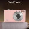 2.7K HD 48MP Digital Camera, Autofocus 16X Digital Zoom Anti Shake Vlogging Camera with 2.8in Screen for Kids, Teens, Adults (Pin k) view 3