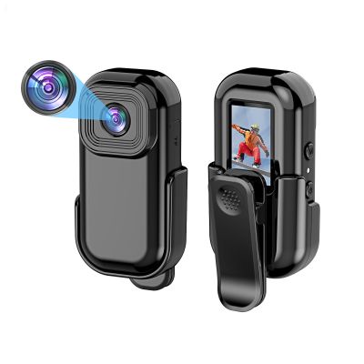 Wisoqu Small Action Camera, Body Camera with 0.96 Inch LCD Display, 140 Wide Angle Video, 1080P HD Recording, for Mountain Biking, Pet, Travel
