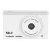 Digital Camera, 50MP HD 1080P Camera with 8X Zoom, Compact Vlogging Camera for Kid Student, Front Rear Dual Cameras with Filter (White) view 1