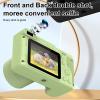 1080P Digital Camera with 8X Digital Zoom, Front Rear Dual Cameras for Photography with 2.4in Screen, Anti Shake Compact Travel Camera (Green) view 3