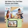 1080P Digital Camera with 8X Digital Zoom, Front Rear Dual Cameras for Photography with 2.4in Screen, Anti Shake Compact Travel Camera (Green) view 4