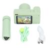 Digital Camera, 4K Kids Camera with Foldable Tripod, Compact Digital Camera with Screen, 8X Digital Zoom, Auto Light Fill for Hiking Outdoor Use (Green) view 3