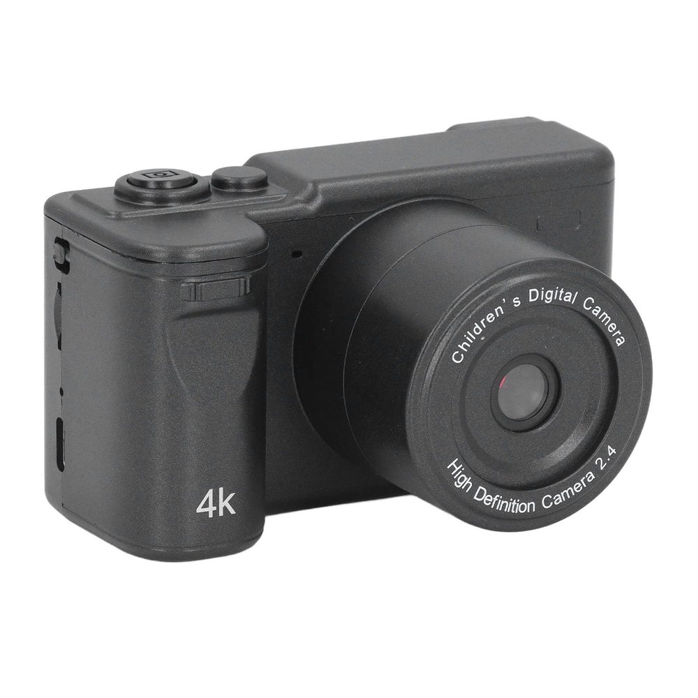 1080P Digital Camera with 8X Digital Zoom, Front Rear Dual Cameras for Photography with 2.4in Screen, Anti Shake Compact Travel Camera (Black)