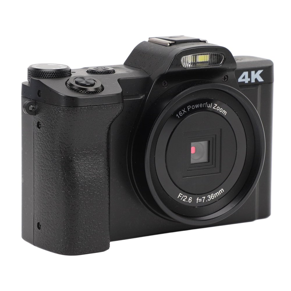 4K Digital Camera for Photography, 48MP 16X Digital Zoom Autofocus Compact Vlogging Camera with App Control, 3.5 Screen