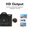 4K Digital Camera for Photography, 48MP 16X Digital Zoom Autofocus Compact Vlogging Camera with App Control, 3.5 Screen view 4