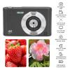 4K 48MP Digital Camera for Photography, Autofocus 16X Digital Zoom Anti Shake Compact Travel Vlogging Camera with 2.4 Inch Screen (Black) view 4