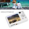 4K 48MP Digital Camera, 16X Digital Zoom Anti Shake Compact Travel Vlogging Camera with 2.8 Inch Screen, Front Rear Dual Camera (White) view 4