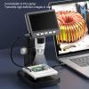 Digital Microscope, 1080P 2MP HD LCD Screen 50-1000X Magnifier Camera with 8 LED Lights, 32GB SD Card - Model DM4 Lite, for Circuit Board Inspection, Jewelry Examination view 3