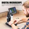 Digital Microscope, 1080P 2MP HD LCD Screen 50-1000X Magnifier Camera with 8 LED Lights, 32GB SD Card - Model DM4 Lite, for Circuit Board Inspection, Jewelry Examination view 4