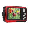 Underwater Cameras with 2.7K Video, 48MP Image, Dual Screens, 10ft Digital Camera for Snorkeling, Camera Supports Recording While Charging (Red) view 4