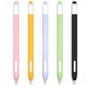 Colorful Stylus Sleeve for Apple Pencil 2 2nd Gen 2018 Pencil Pro 2024 Case Cover Bag Non-slip Protection Soft Silicon Sleeve for iPad Pen (black) view 2