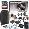 Canon PowerShot IXY 650 (ELPH 360) HS Digital Camera (Silver) + 64GB Memory + Spare Batteries, Case, Grip, Software Pack (Power Bundle) (Renewed) view 1