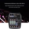 Studio Mixing Desks, Portable 4-Channel Sound Card Mixing Console Audio Mixer Supports BT Connection MP3 Player Recording Function Supply for DJ Network Live Broadcast view 2