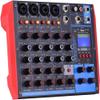 Studio Mixing Desks, Live Mixers 6-Channel Mixing Console Digital Audio Mixer Supports BT/USB/MP3 Connection for Music Recording DJ Network Live Broadcast Karaoke view 1