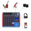 Studio Mixing Desks, Live Mixers 6-Channel Mixing Console Digital Audio Mixer Supports BT/USB/MP3 Connection for Music Recording DJ Network Live Broadcast Karaoke view 2