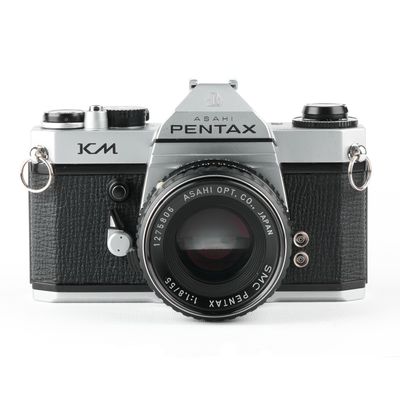 Pentax Asahi KM SLR Manual Focus Film Camera With Pentax 50mm Lens (Renewed)