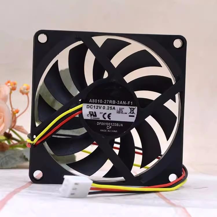 for 12v 0.25A A8010-27RB-3AN-F1 8cm Silent Ultra-Thin Chassis f
