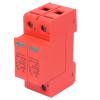 2Pcs Protective Devices DC Photovoltaic Arrester 2P 40KA, Easy Installation, PC Flame Retardant Shell, Visual Window, 3.5kV Level,Stable Structure, Long Service Life for (DC view 3