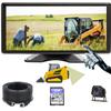 Skid Steer 10.36 Inch Monitor Touchable Screen 128GB Large Audio 1080P Image Backup Camera Built-in DVR Video for RV Truck Trailer Rear Front Reversing Wired Waterproof System D101 view 1