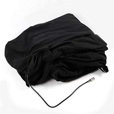 13 * 13ft LED Stage Backdrop, Velvet Curtain Star Curtain Drape Background Decor, with DMX Control Voice Activated, for Stage Wedding Party (RGBW, Colorful)