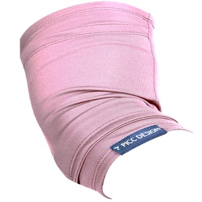 PICC DESIGN: Signature Soft Mesh PICC Line Arm Sleeve w/Moisture-Wicking Properties and Secured Opening! (Pink, L)