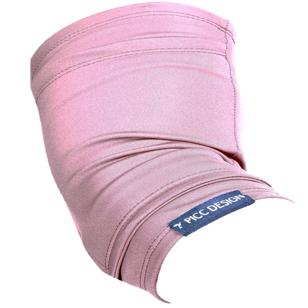 PICC DESIGN: Signature Soft Mesh PICC Line Arm Sleeve w/Moisture-Wicking Properties and Secured Opening! (Pink, L)