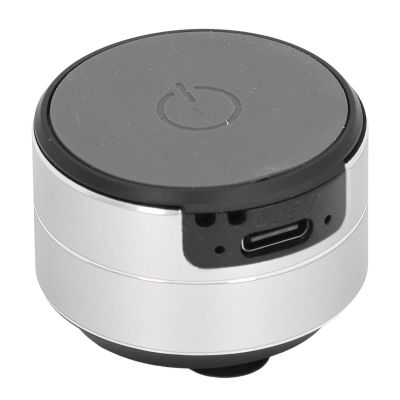 Wisoqu Bone Conduction Speaker, Portable Cordless Bluetooth Speaker Stereo Music Player with Suction Cup Base, Support Dual Speaker Pairing Connection (Silver)