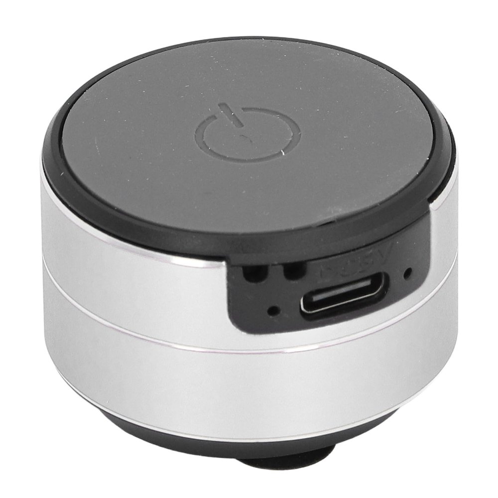 Wisoqu Bone Conduction Speaker, Portable Cordless Bluetooth Speaker Stereo Music Player with Suction Cup Base, Support Dual Speaker Pairing Connection (Silver)