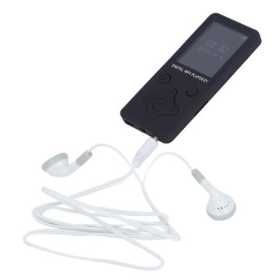 Bluetooth MP3 Player with Earphones, Portable HiFi Lossless Sound Music Player with Speaker, Mp3 Player with Radio, Voice Recorder, EBook, Up to 128GB Expandable (Black)