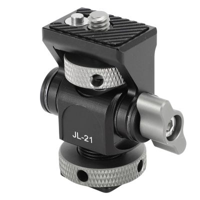 Field Display Hot Shoe Mount Camera Display Adapter 360 Degree Rotatable with 1/4in Screw Cold Shoe JL 21 Display