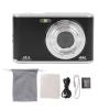 4K Digital Camera, 48MP Autofocus Cameras for Photography, Vlogging Compact Camera with Dual Camera, 16X Zoom Point and Shoot Camera for Travel, Camping (Black) view 2