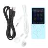 Bluetooth MP3 Player with Earphones, Portable HiFi Lossless Sound Music Player with Speaker, Mp3 Player with Radio, Voice Recorder, EBook, Up to 128GB Expandable (Blue) view 1