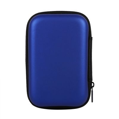 Digital Storage Organizer, Travel Bag for USB Cable Earphone SD Card Data Cable, Mini Case Shockproof Lightweight Compact Portable Organizer (Dark Blue)