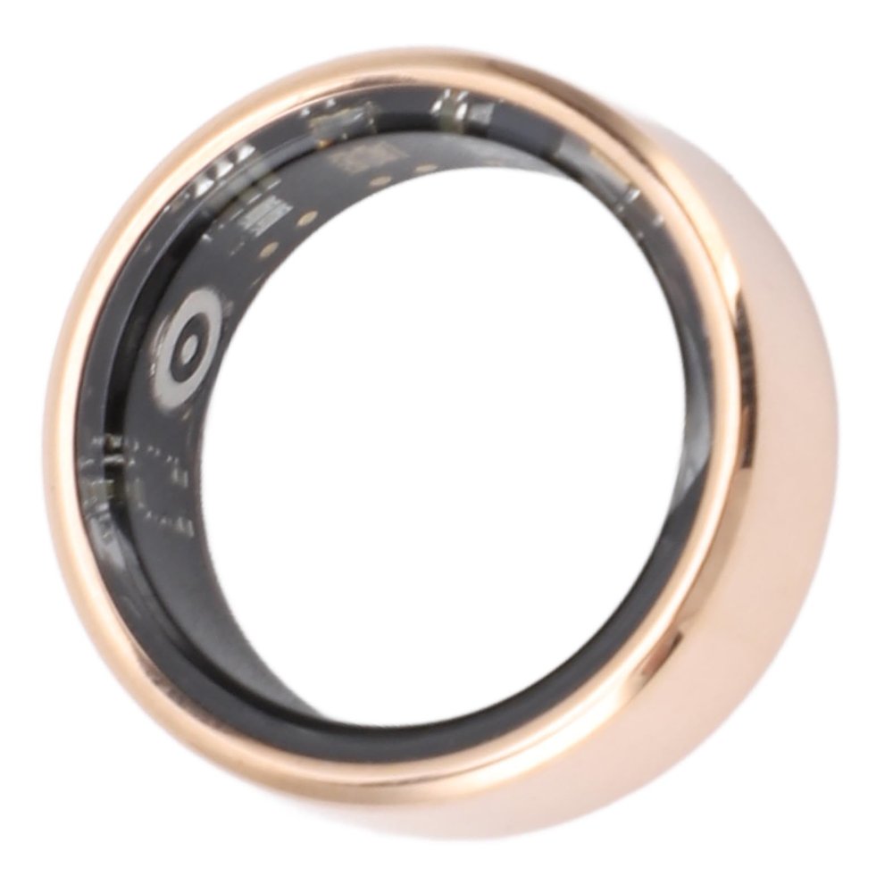 Smart Ring Health, Bluetooth 5.1 IP68 Water Sleep Tracking Health Ring for Women & Men, for Android, iOS, Size 8 (Rose Gold)