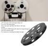 1/4 7 Inch Empty Tape Reel, Aluminum Alloy Takeup Tape Reel with 8 Holes, Open Reel Sound Tape Empty Reel for Recording, Erasing (Black) view 2