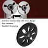 1/4 7 Inch Empty Tape Reel, Aluminum Alloy Takeup Tape Reel with 8 Holes, Open Reel Sound Tape Empty Reel for Recording, Erasing (Black) view 3